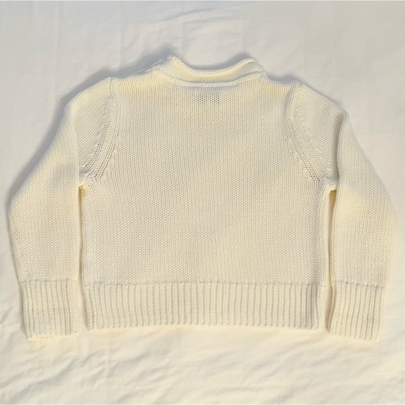 LAKE Jane Cotton Sweater in Ivory - M - Picture 8 of 11